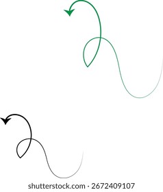 curvy seta esquerda design para o seu negócio e site.