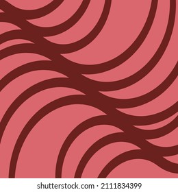 Curvy lines going across a square background vector design