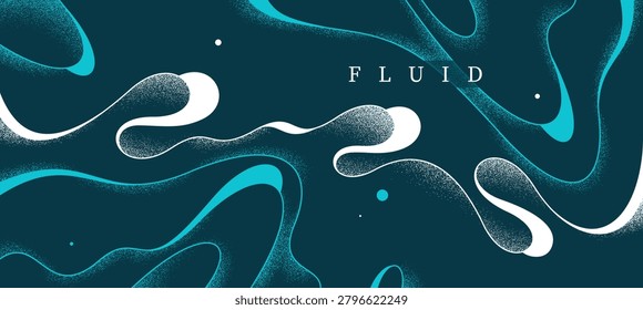 Curvy lines and textures over dark vector abstract background, lava lamp wallpaper art, tranquil and relaxing graphics, minimal design.