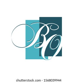 curvy luxury b initial letter B logo graphic concept vector icon template