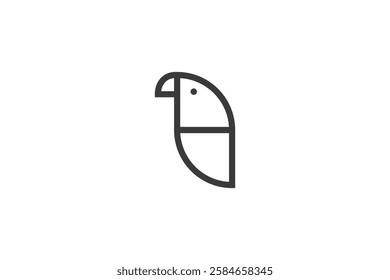 Curvy Parrot. This logo can be used for various needs and businesses.