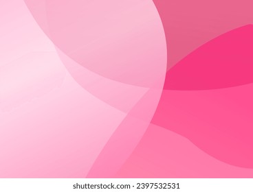 Curvy pink gradient shapes background