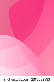 Curvy pink gradient shapes background