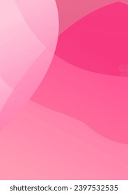 Curvy pink gradient shapes background