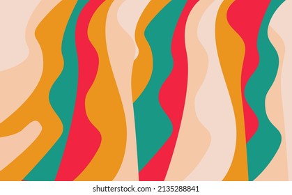 Curvy psychedelic vector background. Curvy swirl pattern. Suitable for graphic design template.