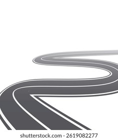 Curvy roads icon. vector illustration