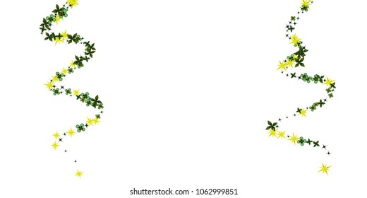 Curvy strands from scattered flowers. Abstract confetti vector swirl object from floral elements. Decorative Vector illustration. Holiday decoration, paper packaging, textile design