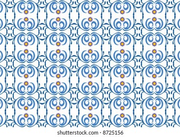 Curvy wallpaper pattern in black color