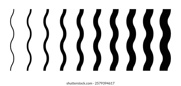 Curvy, wavy, waving Seamlesesly repeatable lines, stripes grid, mesh geometric design element