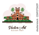 Curzon Hall Vector Poster Design