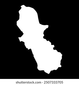 Cuscatlan department map, administrative division of El Salvador.