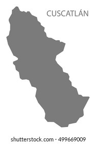 Cuscatlan El Salvador Map grey