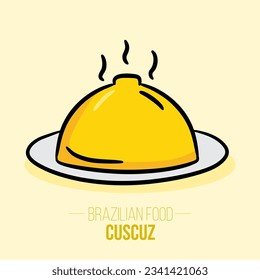 Cuscuz - cuscus coscos couscous - comida brasileña - comida nordeste