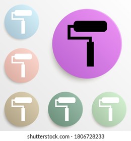 Farbset für Polsterabzeichen. Einfache Glyphe, flache Vektorgrafik von Web-Icons für i und ux, Website oder mobile Anwendung