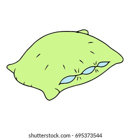 Cushion icon. Soft pillow. Vector illustration.