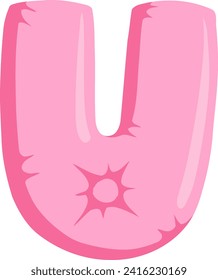 Cushion Letter Alphabet Vector Element