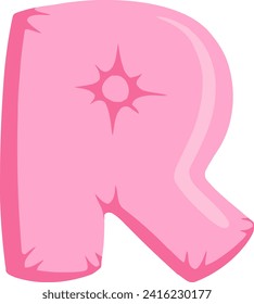 Cushion Letter Alphabet Vector Element