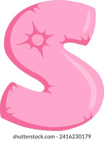 Cushion Letter Alphabet Vector Element