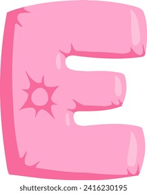 Elemento de vector alfabético de letra de colchón