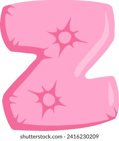 Cushion Letter Alphabet Vector Element