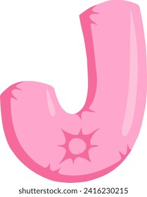 Kissen-Letter Alphabet-Vektorelement