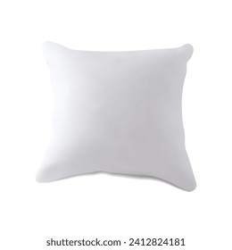 Cushion pillow empty white mockup illustration vector 
