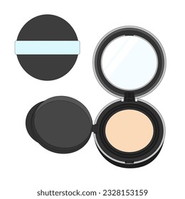Cushion type foundation, vector illustration material.
