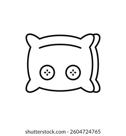 Cushion vector icon stock illustration