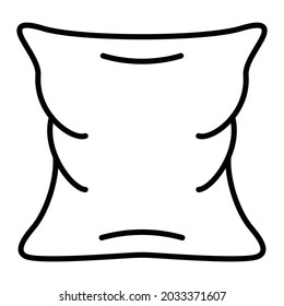 Icono De Contorno Del Vector Del Cuchillo Aislado En Fondo Blanco
