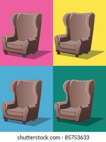 Cushioned chair