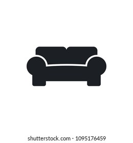 cushioned furniture vector icon