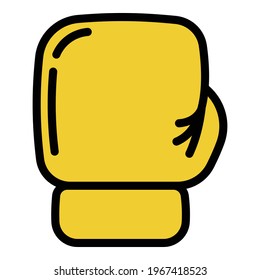 Cushioned gloves icon. Outline Cushioned gloves vector icon for web design isolated on white background