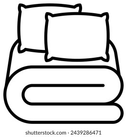 Cushions and Throws icon vector illustration