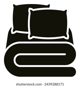 Cushions and Throws icon vector illustration