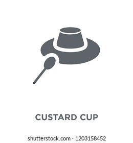 custard cup icon. custard cup design concept from Kitchen collection. Simple element vector illustration on white background.