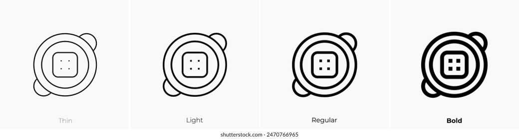 custard icon. Thin, Light Regular And Bold style design isolated on white background