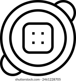 custard icon. Thin linear style design isolated on white background