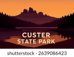 Custer State Park is home to one of the largest bison herds in the USA, offering an incredible wildlife viewing experience amidst the rolling hills and expansive plains