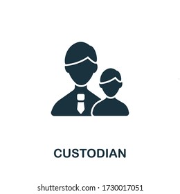 Custodian icon from investment collection. Simple line Custodian icon for templates, web design and infographics