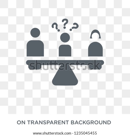 Custody icon. Trendy flat vector Custody icon on transparent background from law and justice collection. 