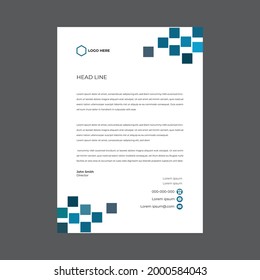 Design-Vorlage für einen benutzerdefinierten A4-Buchstaben