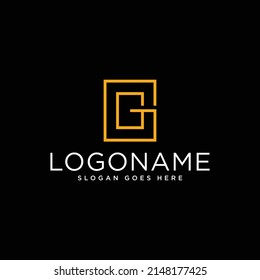 CUSTOM ABSTRACT GEOMETRIC G LETTER LOGO DESIGN MODERN