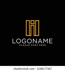 CUSTOM ABSTRACT GEOMETRIC I LETTER LOGO DESIGN MODERN