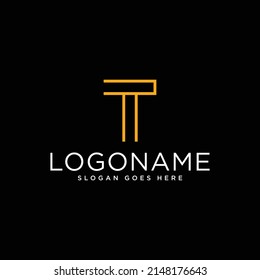 CUSTOM ABSTRACT GEOMETRIC T LETTER LOGO DESIGN MODERN