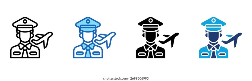 Custom Agent Icon Multi Style Vector Illustration