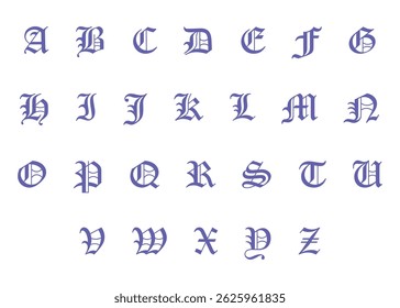 custom alphabetical letter logo set or vector initial typographic logo bundle