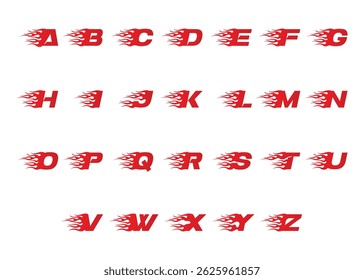 custom alphabetical letter logo set or vector initial typographic logo bundle
