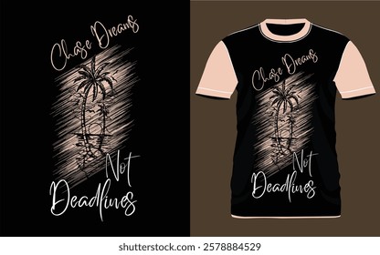 Custom Artistic and Motivational T-Shirt Designs