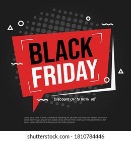 Custom banner design for Black Friday sale