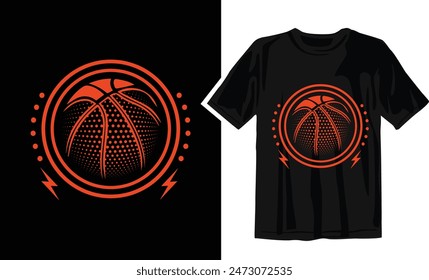 Custom Basketball vector T shirt Design